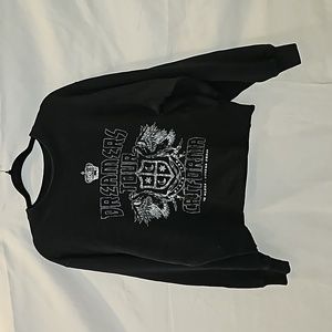 Black Medium Dreamers Tour Hollister cropped sweatshirt